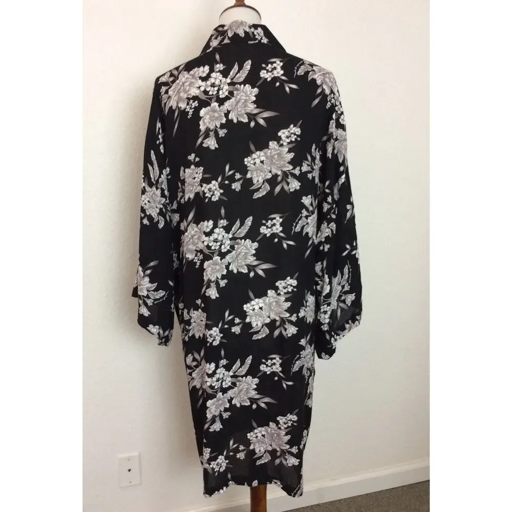 Spiritual Gangster Lingerie Robe Kimono Floral